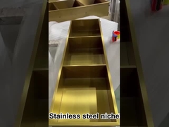 Pared insertada lugar de acero de la ducha de Matt Surface Finish Waterproof Stainless