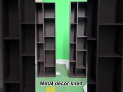 Estante de pie de metal multicapa para decoración de pared de sala de estar