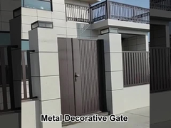 Puerta decorativa de metal