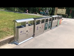 Metalowy kosz na śmieci