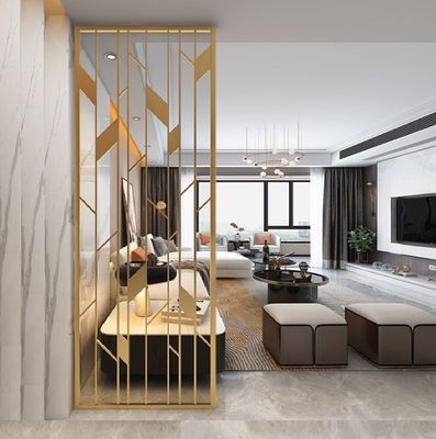 Customized Home Steel Room Divider Metal Partition For Living Room