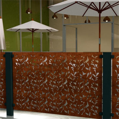 Corten Privacy Panels Metal Garden Fence Panel For Garden Park