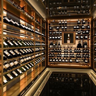 Luxury Style Metal Wine Cabinet Whole Wine Cellar Customization High Volume
