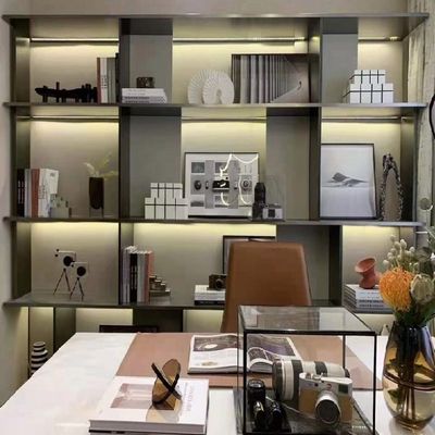 Βιβλίων ανοξείδωτου διακοσμητικά ραφιών ράφια τοίχων μετάλλων γραφείων διακοσμητικά