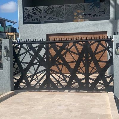 Galvanized Decorative Laser Cutting Gate Design Powder Coated