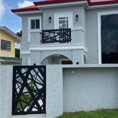 Residential Metal Decorative Gate Privacy Laser Cut Metal Fence Panels