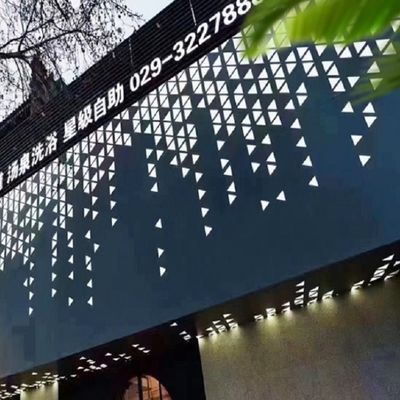 Werbungs-perforierte Aluminiumumhüllungs-perforierte Aluminiumplatten-Fassade