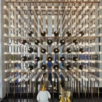 ऐक्रेलिक शेल्फ वाइन बार कैबिनेट आधुनिक के साथ लक्जरी आधुनिक वाइन कैबिनेट