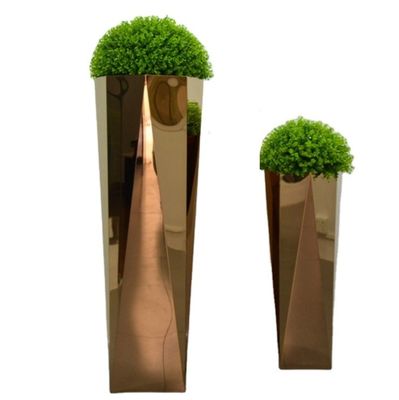 Εξαγωνικό ανοξείδωτου μετάλλων δοχείο λουλουδιών καλλιεργητών μεγάλο που πετά την τεχνολογία