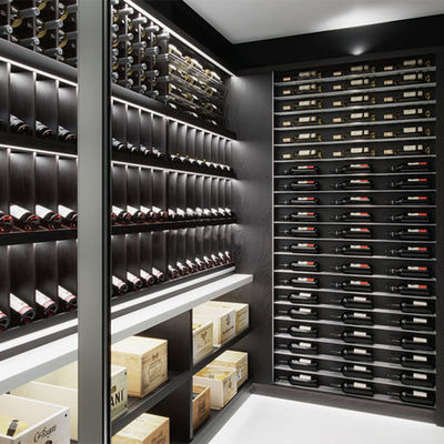 Customized Stainless Steel Metal Wine Cabinet Vertical Wine Holder