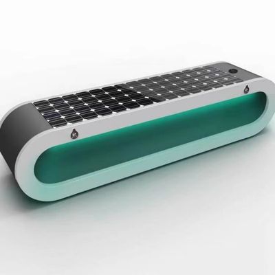 Υψηλού επιπέδου Λευκό Οβάλ Ηλιακό έξυπνο πάγκο Ηλιακή ενέργεια Ασύρματο πάγκο φόρτισης