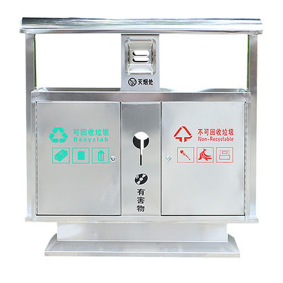 Trash Can Manufacturer Large Outdoor Recycle Stainless Steel Trash Bin
