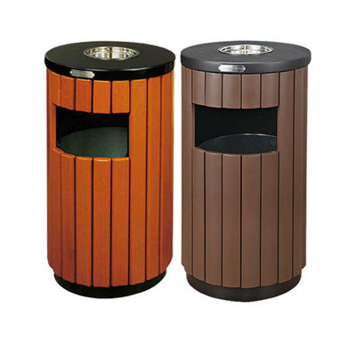 Metal Outdoor Black Garbage Bin Innovative Trash Bin For Waste Disposal